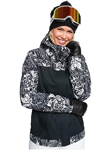 Roxy Jetty - Chaqueta Para Nieve Para Mujer Chaqueta Para Nieve, Mujer, true black tiger camo, S