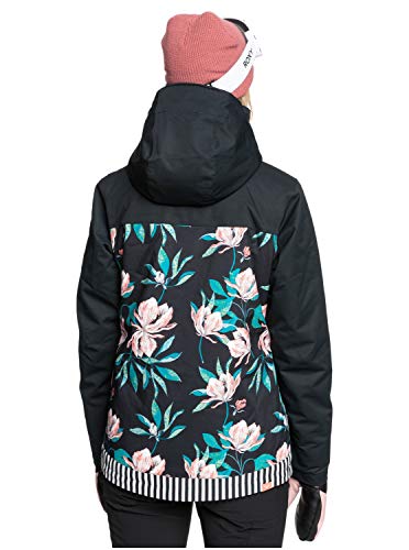 Roxy Jetty - Chaqueta Para Nieve Para Mujer Chaqueta Para Nieve, Mujer, true black tropical day, XL