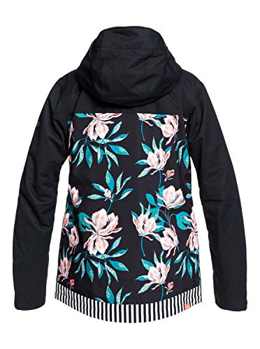 Roxy Jetty - Chaqueta Para Nieve Para Mujer Chaqueta Para Nieve, Mujer, true black tropical day, XL