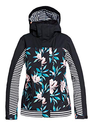Roxy Jetty - Chaqueta Para Nieve Para Mujer Chaqueta Para Nieve, Mujer, true black tropical day, XL