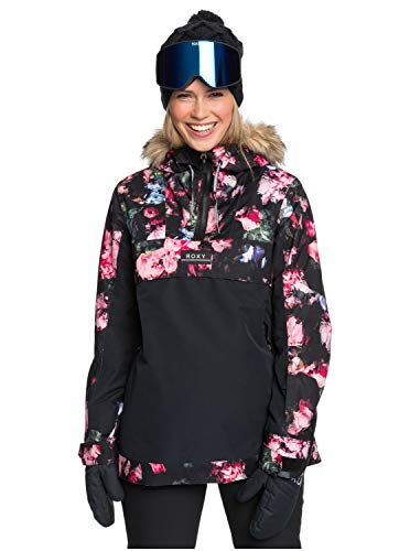 Roxy Shelter - Chaqueta Para Nieve Para Mujer Chaqueta Para Nieve, Mujer, true black blooming party, L