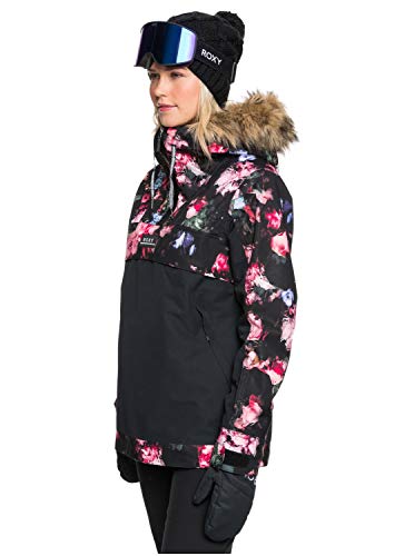 Roxy Shelter - Chaqueta Para Nieve Para Mujer Chaqueta Para Nieve, Mujer, true black blooming party, XS