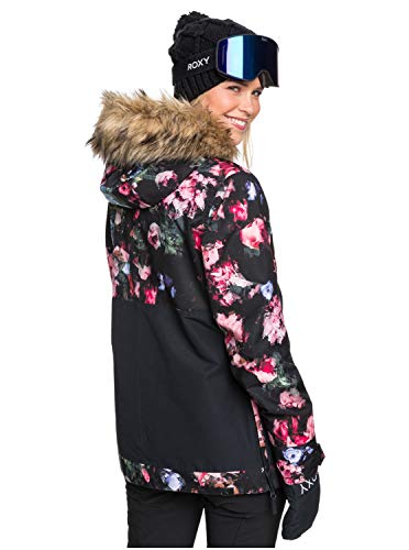 Roxy Shelter - Chaqueta Para Nieve Para Mujer Chaqueta Para Nieve, Mujer, true black blooming party, XS