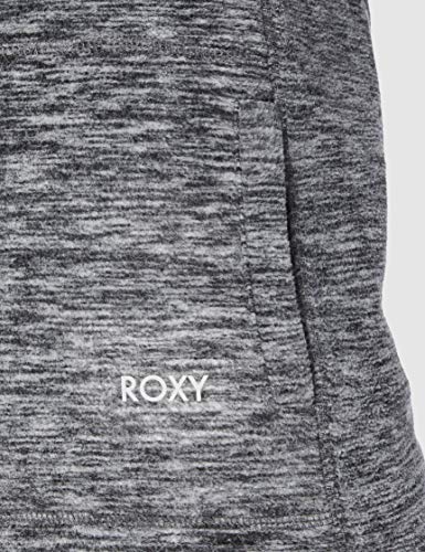 Roxy Snow Flakes Vibes - Sudadera Polar con Cuello Muy Alto para Mujer Sudadera Polar con Cuello Muy Alto, Mujer, Anthracite, S