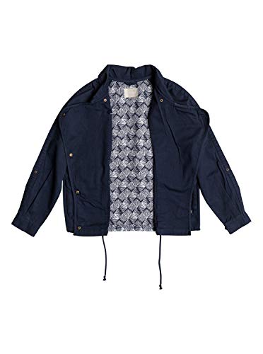 Roxy Spot Chaqueta Militar, Mujer, Azul/Solid, L