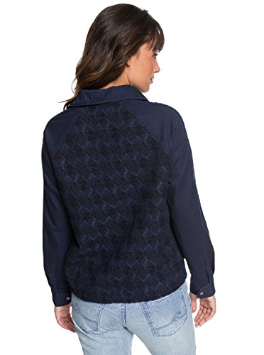 Roxy Spot Chaqueta Militar, Mujer, Azul/Solid, L