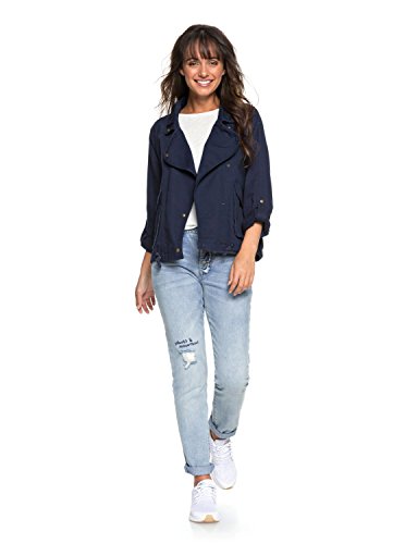 Roxy Spot Chaqueta Militar, Mujer, Azul/Solid, L