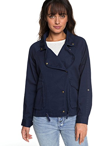 Roxy Spot Chaqueta Militar, Mujer, Azul/Solid, L