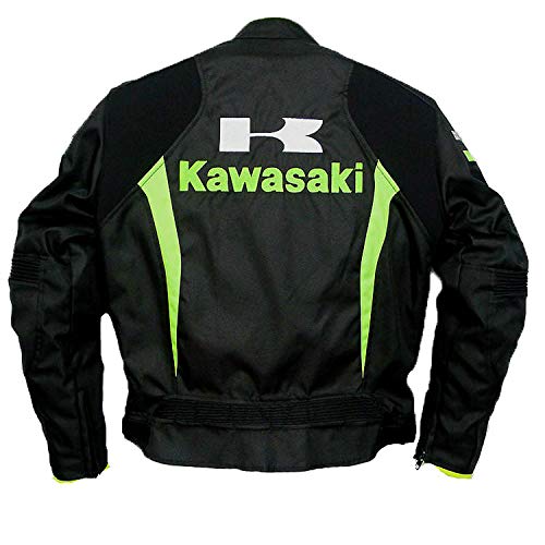 RTVZ Chaquetas De Moto para Hombre Mujer Chaqueta De Moto Impermeable Colección Equipo De Protección,Green-M