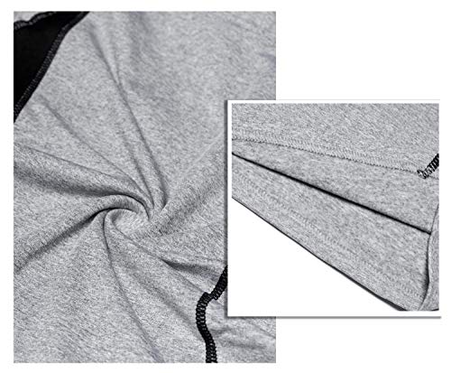 SAGUARO Conjunto Térmico para Niños Ropa Interior Termica Niñas Elástico Camiseta Térmica de Manga Larga Pantalones Térmicos Gris Gr.146-152
