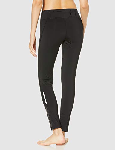 SALOMON Agile Warm Tight W Mallas para Running, Negro/Reflectante, Talla M para Mujer