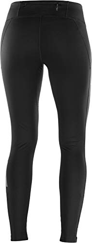 SALOMON Agile Warm Tight W Mallas para Running, Negro/Reflectante, Talla M para Mujer