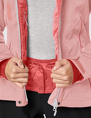 SALOMON Fantasy Jkt W Chaquetón con Capucha para esquí, Mezcla de sintéticos, Mujer, Rosa (Calypso Coral), XL