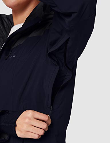 SALOMON Icerocket Jkt W Chaquetón con Capucha para esquí, Mezcla de sintéticos, Mujer, Azul/Gris (Night Sky/Ebony), L
