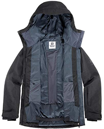 SALOMON Proof LT Insul JKT W Chaqueta, Mujer, Black/Heather, s