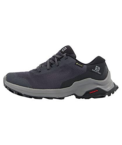 Salomon X Reveal GTX W, Zapatillas de Senderismo Mujer, Azul (Ebony/Black/Quiet Shade), 45 1/3 EU