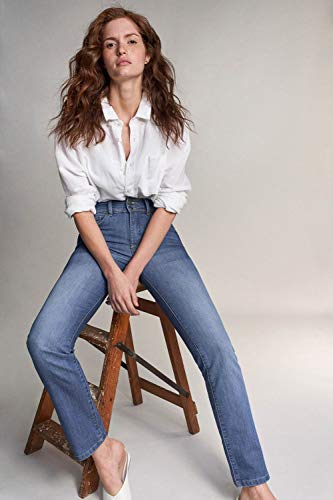 Salsa Pantalones Vaqueros Secret Tiro Alto y Lavado Medio