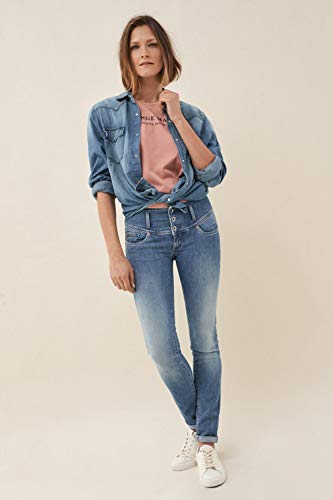 Salsa Vaqueros Mystery Push Up Slim en Denim Claro