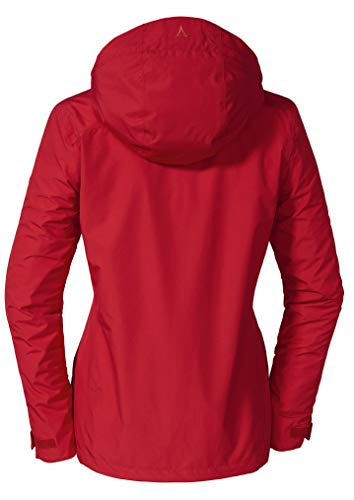 Schöffel Chaqueta 3 en 1 Tignes1, chaqueta de invierno impermeable con forro polar interior extraíble, chaqueta de lluvia transpirable y cálida para mujer, Mujer, 12477, Toreador, 40