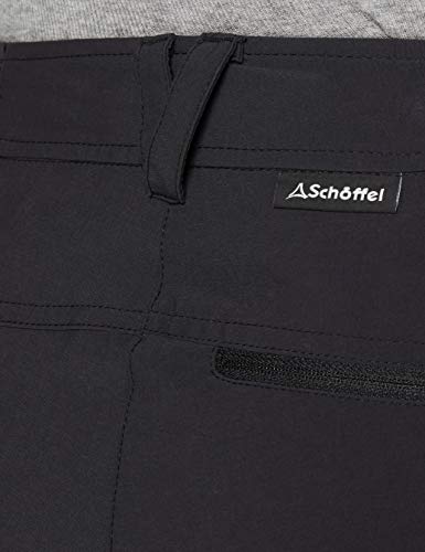 Schöffel Engadin - Pantalones de Senderismo para Mujer, Resistentes al Agua, con Corte Deportivo, Mujer, Color Negro (Black), tamaño 26