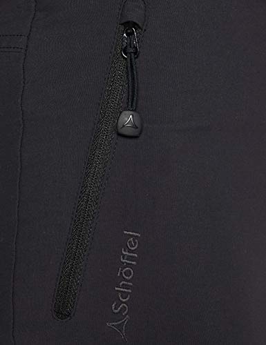 Schöffel Engadin - Pantalones de Senderismo para Mujer, Resistentes al Agua, con Corte Deportivo, Mujer, Color Negro (Black), tamaño 26