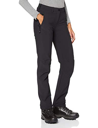 Schöffel Engadin - Pantalones de Senderismo para Mujer, Resistentes al Agua, con Corte Deportivo, Mujer, Color Negro (Black), tamaño 26