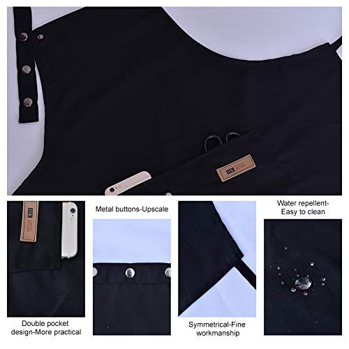 SCOBUTY Delantal de Barbacoa,Delantal con Peto,Delantal de Cocina,Delantal para Hombres y Mujeres, Duradero y Duradero, Delantal Divertido para cocinar al Aire Libre, Fiestas de Barbacoa