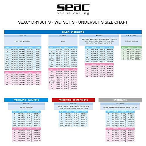 Seac Warm Guard Short - Chaleco protector térmico manga corta en Neopreno 0.5 mm, Mujer, Talla XS