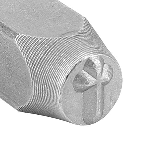 Sello de metal, simple e interesante, para chaquetas de cuero de bricolaje, herramienta de marcado artesanal(Cruciform)