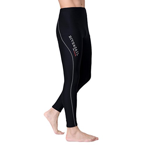 Sharplace Pantalones Largo de Neopreno 1.5mm Fino Caliente Elástico para Buceo Deporte de Agua - Gris para Hombre, L