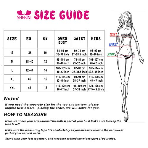 SHEKINI Mujer Bañador con Falda Traje de baño Cuello V Relleno Una Pieza Monokini con Shorts de Seguridad (Small, Verdinegro)