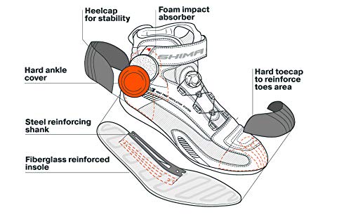 SHIMA EXO Vented, Botas Moto Mujere | Transpirables, Reforzados Zapatos Moto con sistema de cierre ATOP, Soporte Para el Tobillo, Suela Antideslizante, Mango de Cambio de Marchas (Negro, 38)