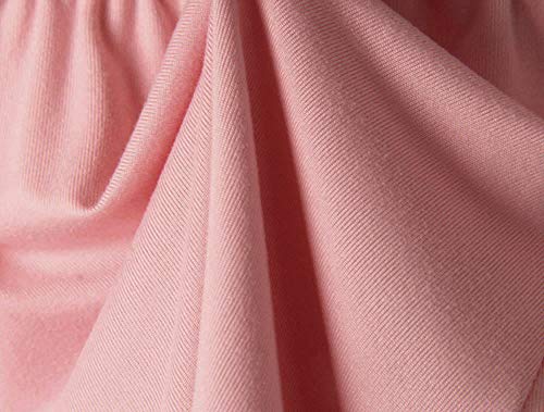 SHOBDW Las Mujeres de Moda señora de la Cintura elástica Verano sólido hasta la Rodilla cómodos Pantalones Cortos Deportivos Pantalones Casuales de Playa (S, Rosado)