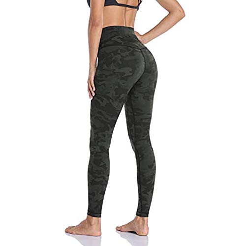 SHOBDW Pantalones Mujer Sólido Push Up Leggings Medias Cintura Alta Estiramiento Entrenamiento Fitness Deportes Gimnasio Pantalones Deportivos De Yoga con Bolsillo Oculto