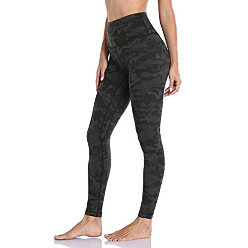 SHOBDW Pantalones Mujer Sólido Push Up Leggings Medias Cintura Alta Estiramiento Entrenamiento Fitness Deportes Gimnasio Pantalones Deportivos De Yoga con Bolsillo Oculto