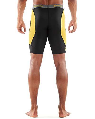 SKINS DNAmic - Mallas Medio largas para Hombre Black/Citron