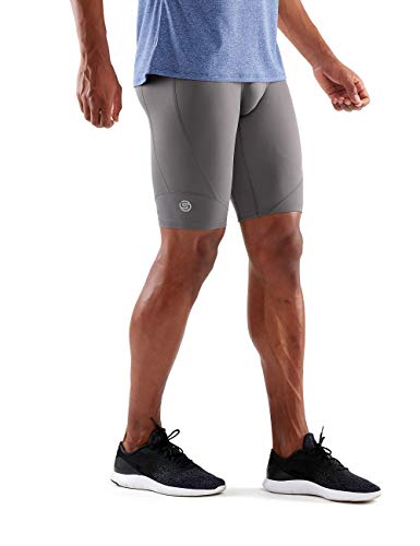 SKINS DNAmic - Mallas para Hombre, Hombre, DA990500200, Gris Oscuro, Extra-Large