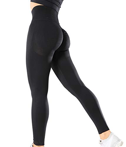SLIMBELLE Leggings Push Up Mujer Mallas Diportivas Cintura Alta Leggings Pantalones Moda Sin Costura para Yoga Fitness Deporte Running Elástico y Transpirable Nada Transparente Anticelulitico