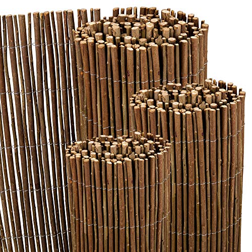 Sol Royal protección Visual Valla de Mimbre Estera de Mimbre SolVision W79 500x100 cm balcón privacidad Natural para balcón y terraza