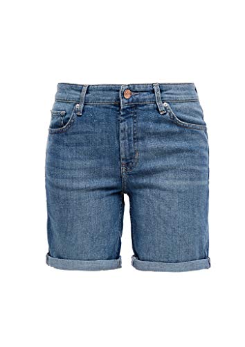s.Oliver Hose Kurz Pantalones Cortos de Jean, 54z3 Middle Blue Denim, 34 para Mujer