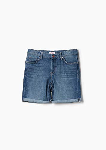 s.Oliver Hose Kurz Pantalones Cortos de Jean, 54z3 Middle Blue Denim, 34 para Mujer