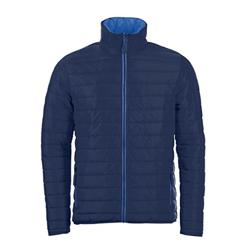 SOLS - Chaqueta Acolchada Repelente al Agua Modelo Ride para Hombre (Mediana (M)) (Gris Metalizado)