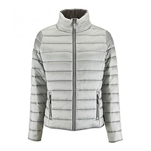 SOLS - Chaqueta Acolchada Repelente al Agua Modelo Ride para Hombre (Mediana (M)) (Gris Metalizado)