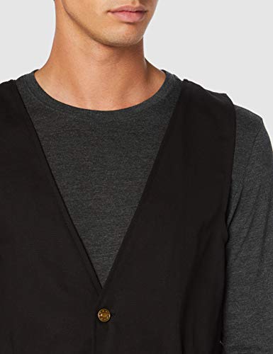 Spiral Gothic Rock Chaleco Negro S