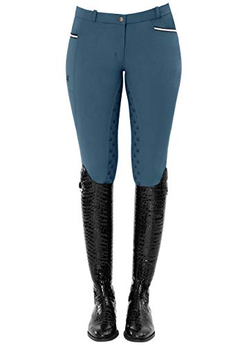 SPOOKS Leena Full Grip - Pantalón de equitación para mujer, Todo el año, Mujer, color azul, tamaño XS