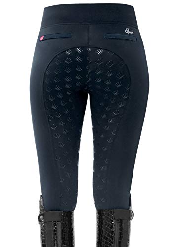 SPOOKS Pialotta - Pantalones de equitación térmicos (tallas XXS-XL) azul marino M