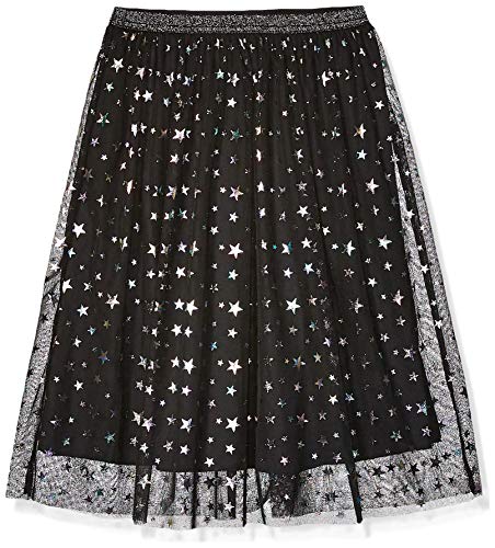 Spotted Zebra Maxi Tutu Skirt Skirts, Black Multi-Stars, M