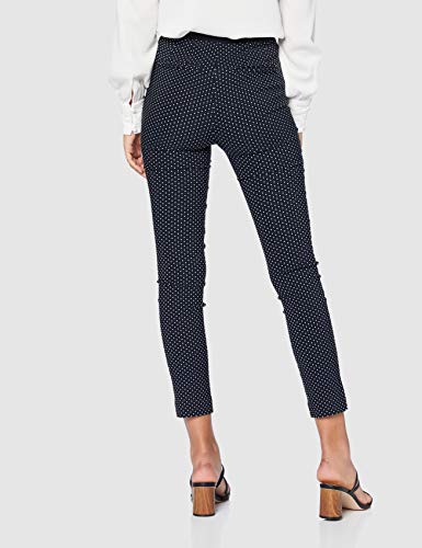 Springfield Chino Topo-c/19 Pantalones, Azul (Blue_Print 19), 36 (Tamaño del Fabricante: 36) para Mujer