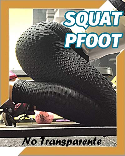 STARBILD Leggings de Fitness Mallas Pántalones Largos Deportivos Cintura Alta Elástico Control de Barriga para Mujer Yoga Gimnasio #Booty-Negro S