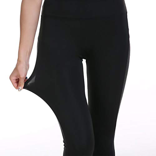 StarLifey Leggings de la aptitud, Pantalones de chándal pitillo con abertura de malla para mujer Gimnasio de color sólido corriendo medias deportivas Pantalones de yoga cadera(2 Piezas)